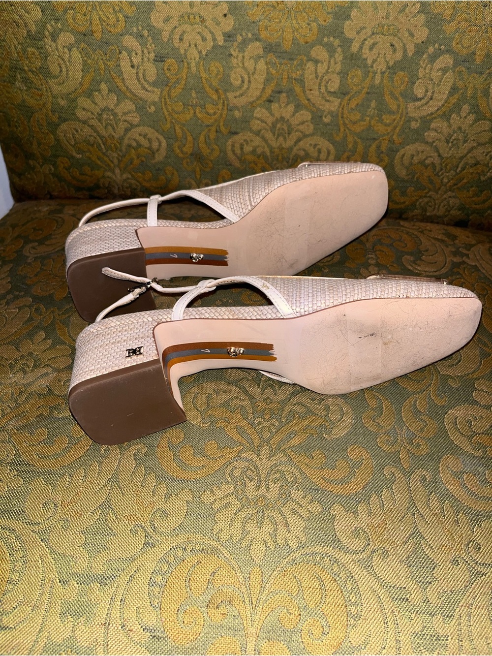 Sam Edelman Blush Beige Slingback Heels with Decorative Buckle - Picture 11 of 12